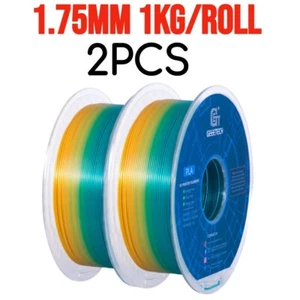 Filamento stampante 3D Geeetech PLA 2 KG 1,75 mm 1 kg/rotolo sfumato multicolore PLA US - Foto 1 di 8