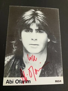 Tarjeta de autógrafo firmada ABI OFARIM († 2018) 10x15 - Imagen 1 de 1