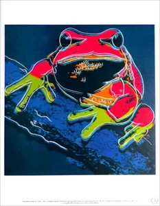 ANDY WARHOL Pine Barrens Tree Frog Official Authorized Litho Print 1989 - Picture 1 of 1