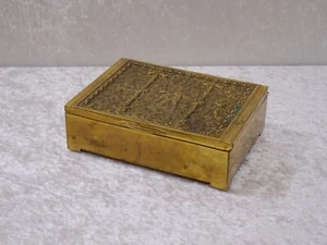 Caja de cigarros de latón Erhardt & Söhne caja putto - vintage - 15,5 cm - Imagen 1 de 7