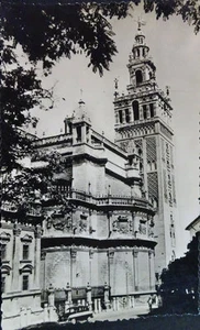 ANTIGUA POSTAL SEVILLA VISTA DE LA GIRALDA ANDALUCIA POSTCARD POSTKARTE CC3930 - Foto 1 di 1