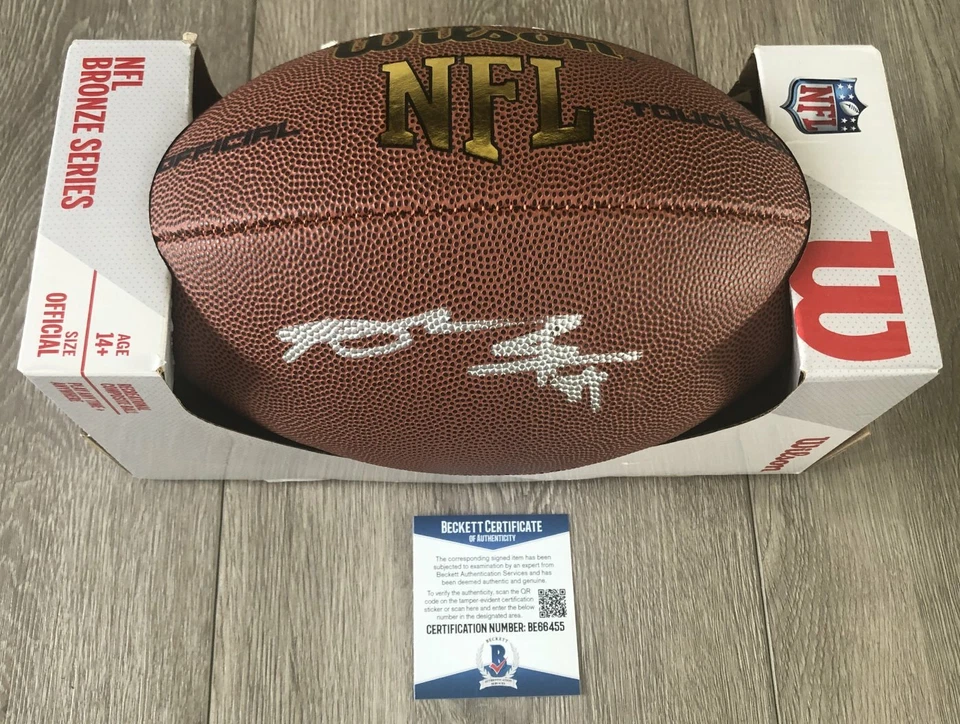 ANTONIO BROWN PITTSBURGH STEELERS BUCCANEERS FIRMADO FÚTBOL AMERICANO NFL CERTIFICADO DE AUTENTICIDAD BECKETT BAS Foto 1 de 1