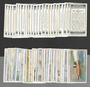 CIGARETTE CARDS. Ogdens Tobacco. Yachts & Motor Boats. (Full Set of 50). (1930). - Picture 1 of 1