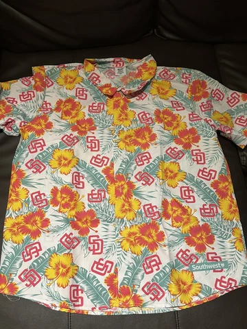 San Diego Padres City Connect Hawaiian Shirt Giveaway Brand New Size XXL Cover