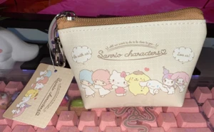 2022 Sanrio Hello Kitty & Friends Keychain Charm Mini Pouch Coin Purse Kuromi - Picture 1 of 7