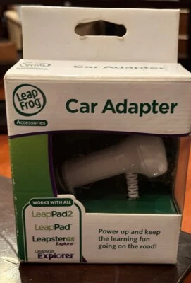 New LeapFrog Car Adapter/Charger Works w/ LeapPad1 & 2 & GS & Explorer - Image 1 of 4