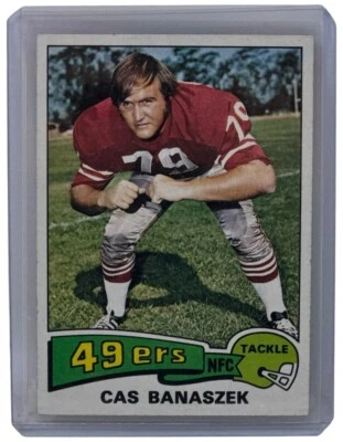 Cas Banaszek 1975 Topps Football Card San Francisco 49ers Tackle Nr-Mt #248 - Image 1 of 4