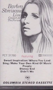 Live Concert at the Forum by Barbra Streisand Cassette 1989 Columbia Fast Ship - Picture 1 of 2