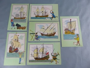 TINTIN collection lot 6 VOIR et SAVOIR série 4 MARINE ZEEVAART KUIFJE'S - Picture 1 of 2