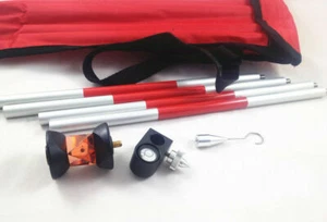 NEW 360��Mini Prism with 4 poles for LEICA / TOPCON / NIKON/SOKKIA Total Station - Picture 1 of 5