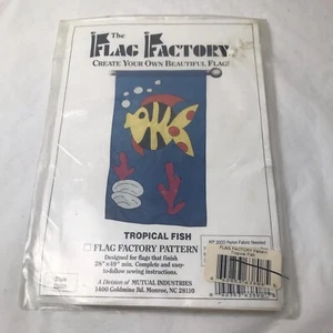 Flag Factory Tropical Fish Outdoor Garden Flag Sewing Pattern 63808 NEW - Picture 1 of 3