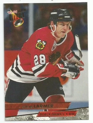 STEVE LARMER 1993-94 FLEER ULTRA CARD MINT CONDITION - Image 1 of 2