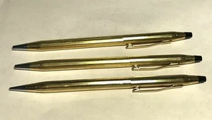 Vintage 12 kt. 1/20 Gold Filled Cross Two Tintenroller & One Pencil - Bild 1 von 6