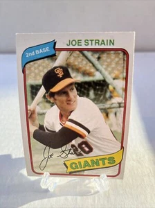 1980 Topps #538 Joe Strain NM/NM+ Giants 222579 - Picture 1 of 2