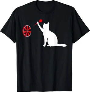 Nueva Camiseta Limitada Divertida Lanzar Dardos Gato Dardos y Amante de los Gatos - Imagen 1 de 5