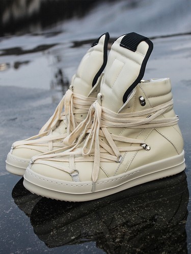 RICK OWENS rick scarpe alte uomo base spessa scarpe owens