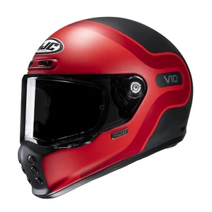 HJC V10 ECE 22.06 Pinlock Fiberglass Full Face Motorcycle Helmet - MC1SF Red - Picture 1 of 3