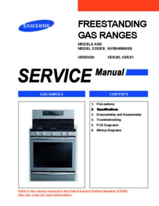 Samsung NX58H5600SS SERVICE REPARATURANLEITUNG PAPIER UND PDF - Bild 1 von 1