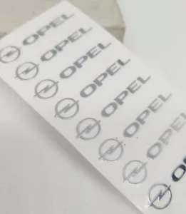 opel logo 2x sticker Cockpit aufkleber Aluminium Emblem Spiegel Lenkrad Big - Bild 1 von 10