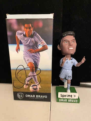 Omar Bravo Chivas Del Guadalajara/Sporting Kansas City Signed Bobblehead Cover