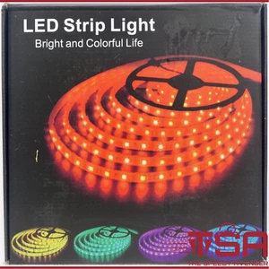 Smart LED Strip Lights App Controlled 16.4ft Waterproof Bluetooth Music Sync - Picture 1 of 7