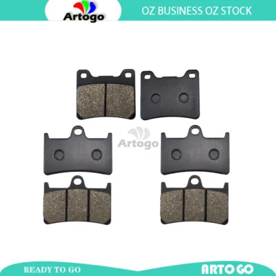 Pastillas de freno delanteras+traseras para Yamaha YZF 600 R Thundercat 1996-2000 2001 2002 2003 Foto 1 de 3