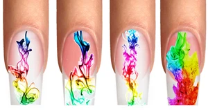Wraps Nail Art Tattoos SMOKE Effect, Color Design Farblicher Rauch Trend Neu CA - Bild 1 von 5