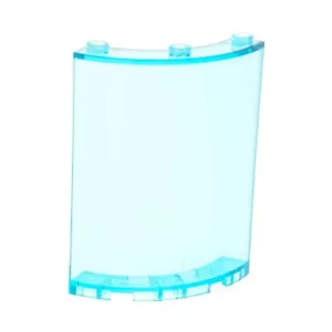 1x Lego Cylinder Quarter 4x4x6 Transparent Light Blue Window 30562 35276 46361 - Picture 1 of 1