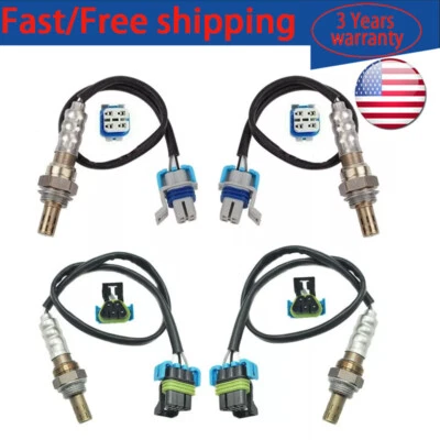 4PCS Oxygen Sensor Upper+Lower For Chevrolet Caprice 2015-2017 Camaro 2010-2015 - Image 1 of 4