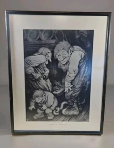 Vintage TH KITTELSEN 17"X22" "PARENT PRIDE" FRAMED PRINT - Picture 1 of 7
