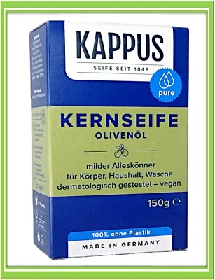 Kappus Kernseife Olive Stückseife 150g |€8,67/Kg - Bild 1 von 4