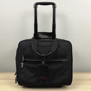 Tumi Alpha Bag Gray Wheeled Laptop Briefcase Rolling Expandable Luggage 14 x 16 - Picture 1 of 16