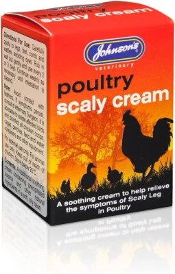 Johnsons Poultry Scaly Soothing Cream 50g Treatment Relives Symptoms Scaly Leg