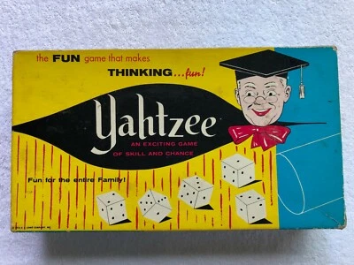 Lowes Company Classic Game—Yahtzee 1967 (complete plus extra score pads) - Image 1 of 4