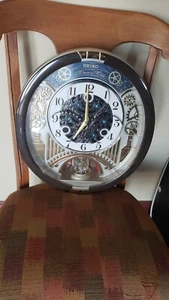 Seiko Music QXM386BRH Collector's Edition Melodies In Motion Clock WORKING - Picture 1 of 15