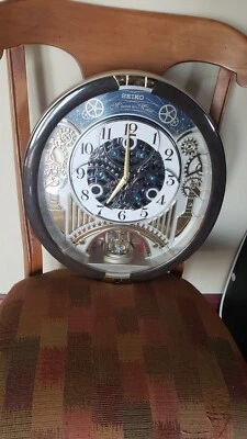 Seiko Music QXM386BRH Collector's Edition Melodies In Motion Clock WORKING B2 - Image 1 of 4
