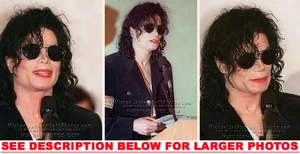 Conferencia de prensa 1999 3x FOTOS RARAS 8x10 de Michael Jackson - Imagen 1 de 1