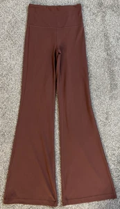 Athleta Elation Schlaghose Damen Gr. XXS weinrot Stretch 22x30 Leggings (B10) - Bild 1 von 13