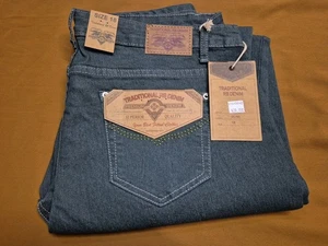 RB Premium Denim OliveJeans Dark Wash Mens Size 18 NWT $39.99 - Picture 1 of 4
