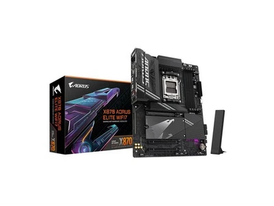 GIGABYTE X870 AORUS ELITE WIFI7 AM5 LGA 1718, ATX, DDR5, 4x M.2, PCIe 5.0, USB4, - Image 1 of 4