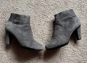 GEOX Respira Stiefelette knöchelhoch high heel grau 38 neuw. - Bild 1 von 6