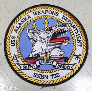 US GWOT Modern USN Navy SSBN 732 USS Alaska Submarine Ship Patch B975 - Bild 1 von 3