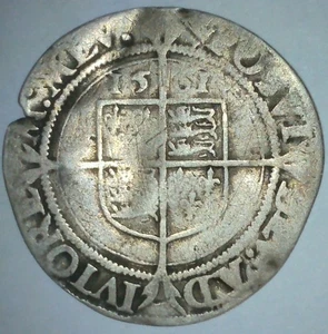 England 1561 Queen Elizabeth I Sixpence House of Tudor ~ Good Luck Hochzeitsmünze - Bild 1 von 14