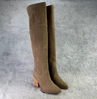 Botas de gamuza impermeables Blondo Windie hasta la rodilla beige tostado para mujer talla 6 Foto 1 de 4