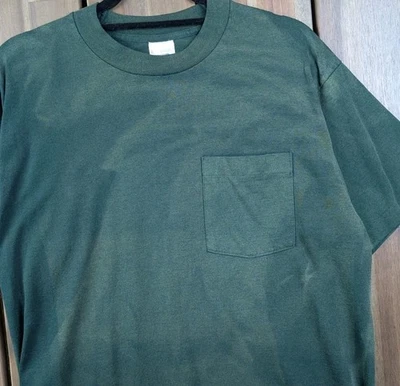 BVD Distressed Vintage Gradient Sun Faded Distressed Selvage Pocket Shirt Large - Image 1 of 4