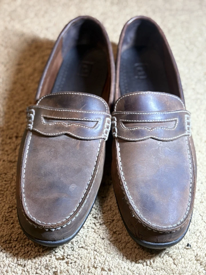 FootJoy FJ Loafers Men's 14M Club Casuals Dark Brown Leather 79011 Golf - Image 1 of 4