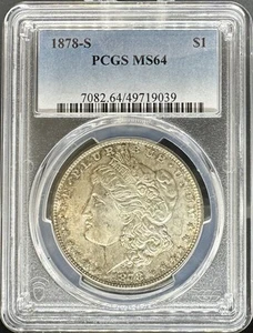 1878-S Morgan Dollar MS64 PCGS (#PA49719039) - Picture 1 of 2
