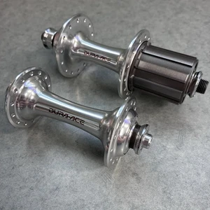 NOS Shimano Dura-Ace HB-7700 FH-7700 28H 9 Speed Road Front And Rear Hub Set - Picture 1 of 9