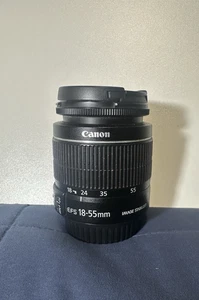 Canon EFS 18-55mm Image Stabilizer Macro 0.25m/0.8ft Lens Caps - Picture 1 of 6