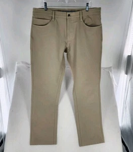Footjoy FJ Hose Moxie 5 Pocket Athletic Fit Golf Beige 36x32 Performance - Bild 1 von 6